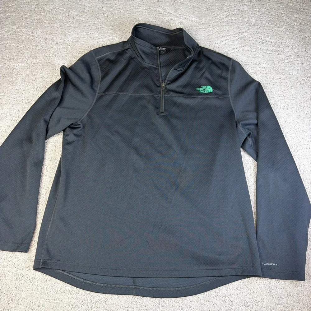 Men's The North Face FlashDry Size Large Performance 1/4 Zip Pullover